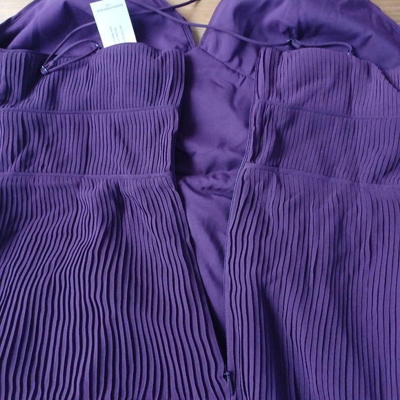 Banana Republic Dress Petite Size 6 Color Plum burgandy - Picture 12 of 14